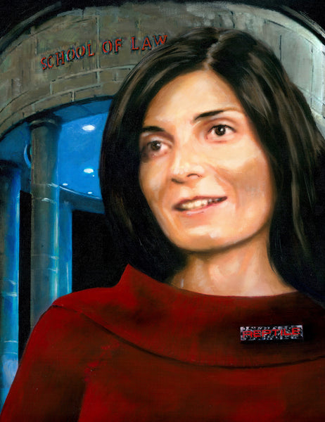 Artemis Malekpour portrait by artist Trevor Goring
