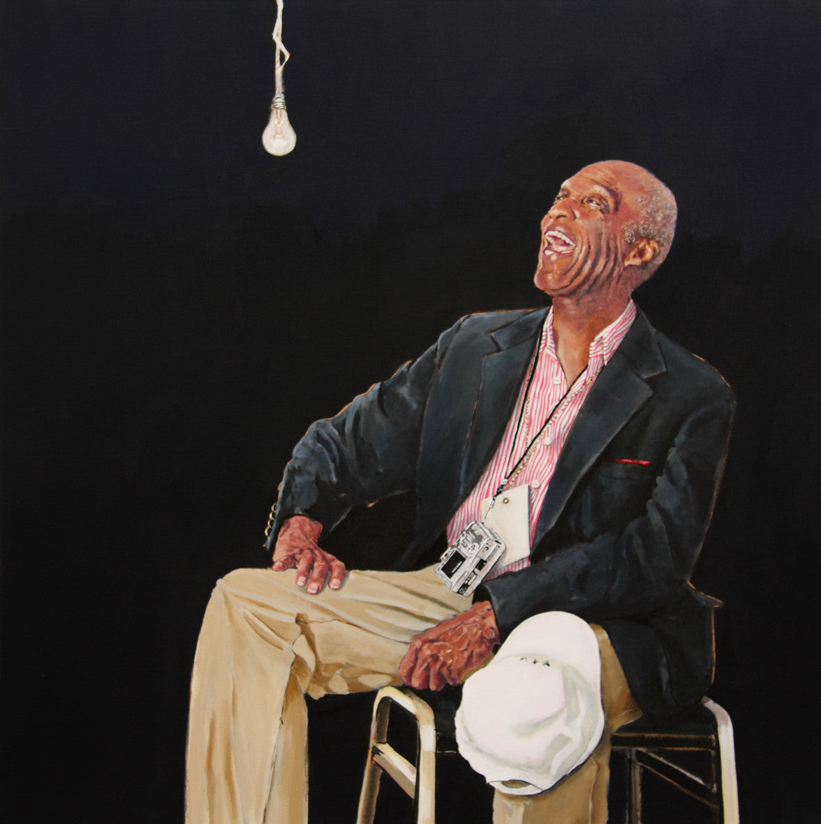Enoch "Woody" Woodhouse portrait by artist Trevor Goring