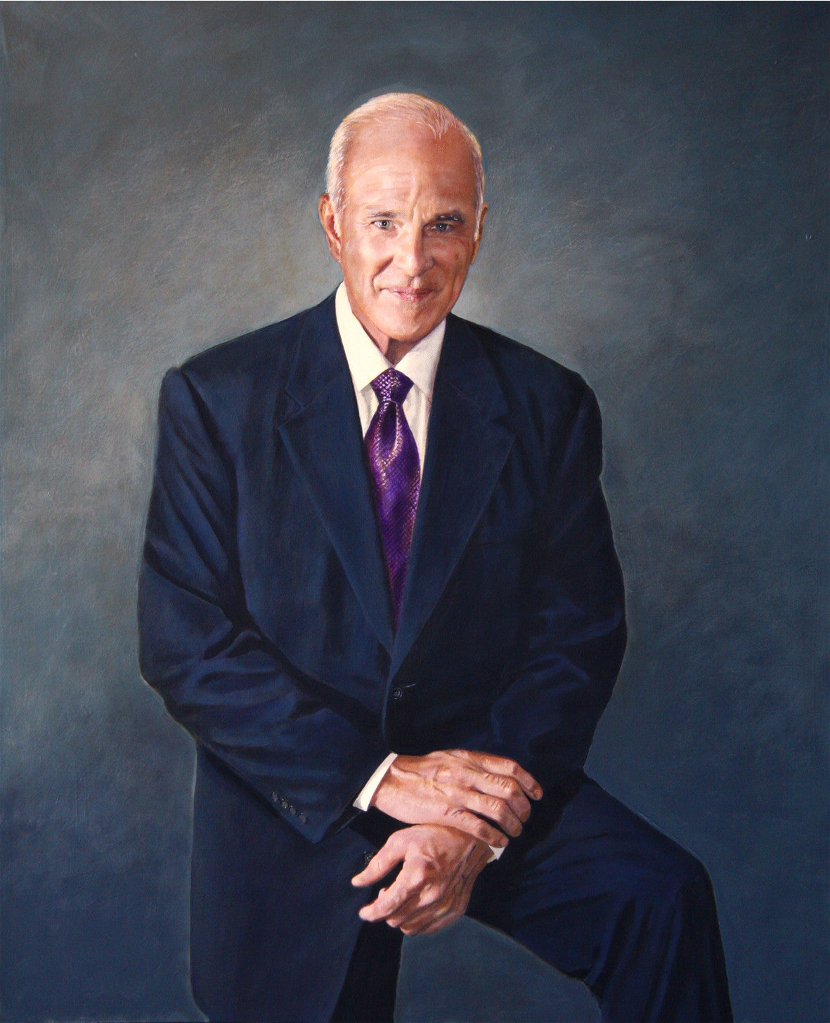 Gilbert T. Adams portrait by artist Trevor Goring