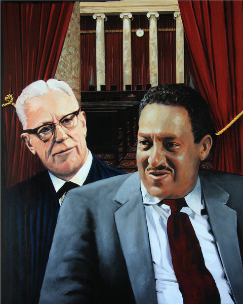 Thurgood Marshall and Earl Warren