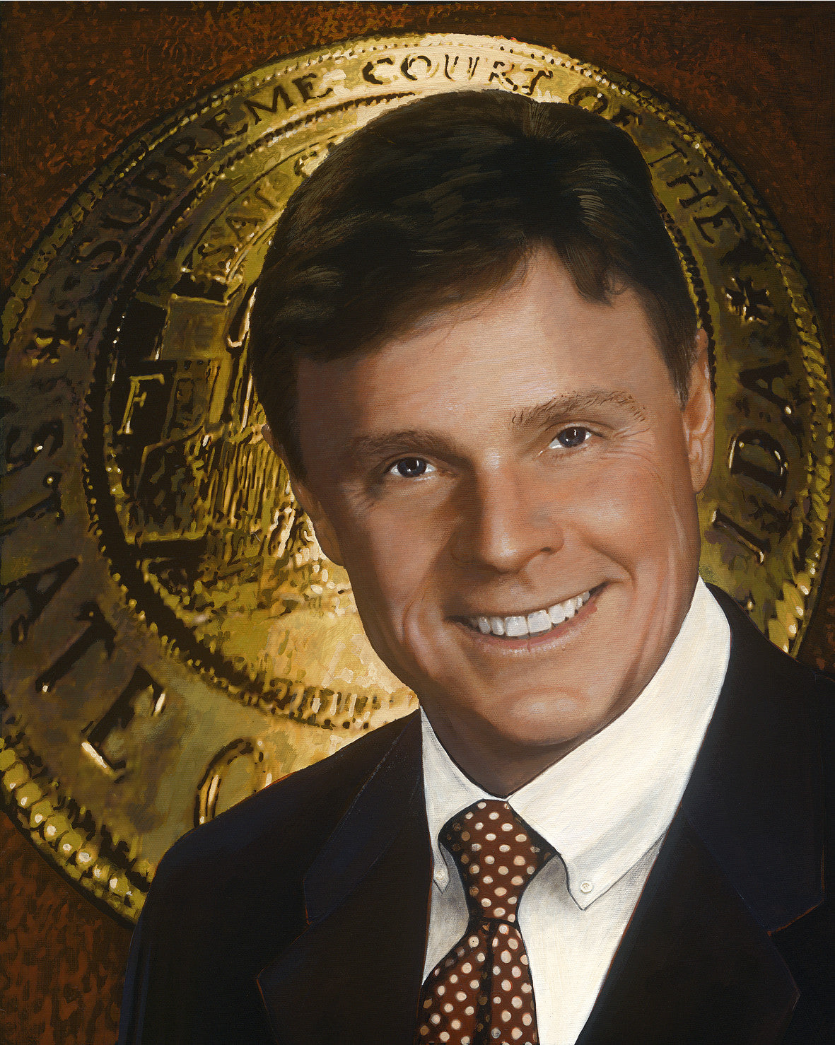 Chris Searcy portrait by artist Trevor Goring