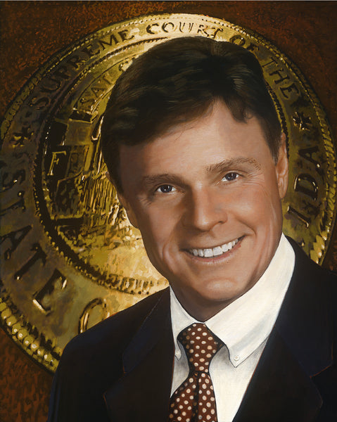 Chris Searcy portrait by artist Trevor Goring