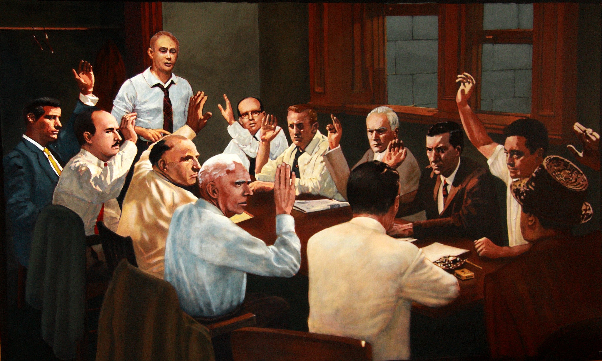 Lone Hold Out Juror by artist Trevor Goring