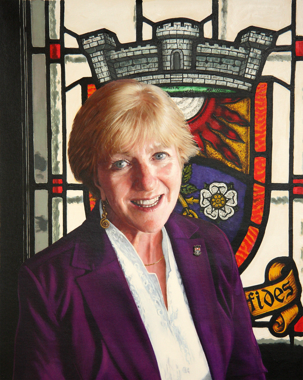 Karin Marks. Mayor of Westmount portrait by artist Trevor Goring