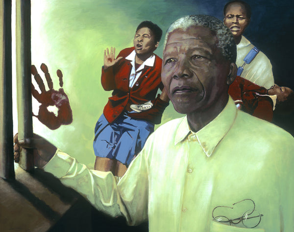 Nelson Mandela's View by artist Trevor Goring